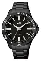🇯🇵 ®Q&Q Citizen Herrenuhr Schwarz Edelstahl Quartz NEU