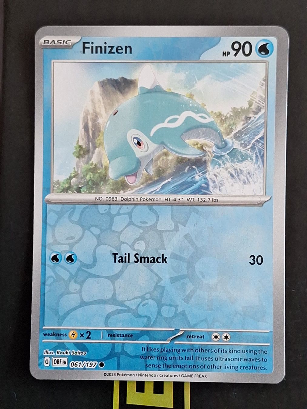 Pokémon Carte collezionabili: Finizen - Pokemon Reverse Holo Obsidian Flames – Usato da Altstätten SG venduto da GGsGameshop