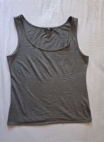 Neuwertiges Damen Top/ Unterhemd grau, XL, Baumwolle
