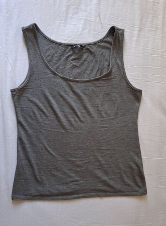 Neues Damen Top/ Unterhemd grau, XL, Baumwolle