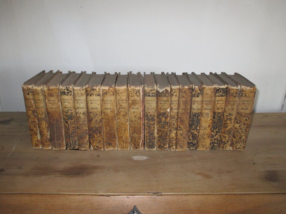 Livres: Schiller sämtliche Werke, 1827, 18 Bände – D'occasion à Flims - Dorf par Stagediver