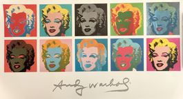 Andy Warhol   "Ten Marilyns II"  KUNSTDRUCK