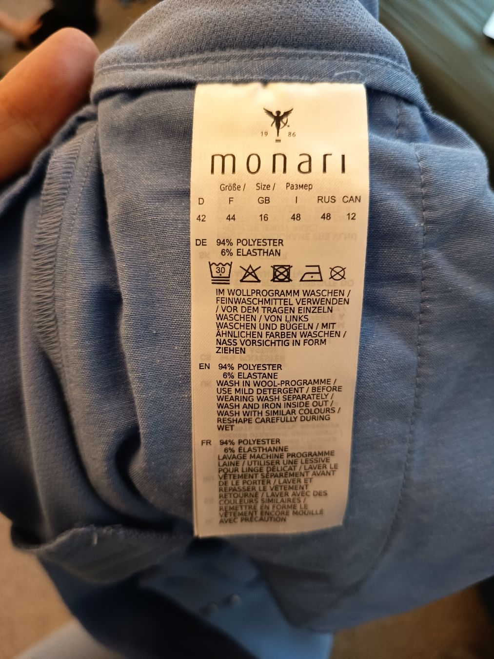 Monari Pantaloni: Elegante Hose, Monari, Gr. 42 – Nuovo e nell'imballaggio originale da Zug venduto da Annina29 4