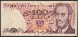 Polen 100 Zlotych 1976 2. Jahrgang