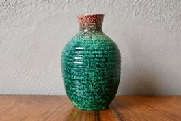 Vase Accolay céramique mouchetée 1950