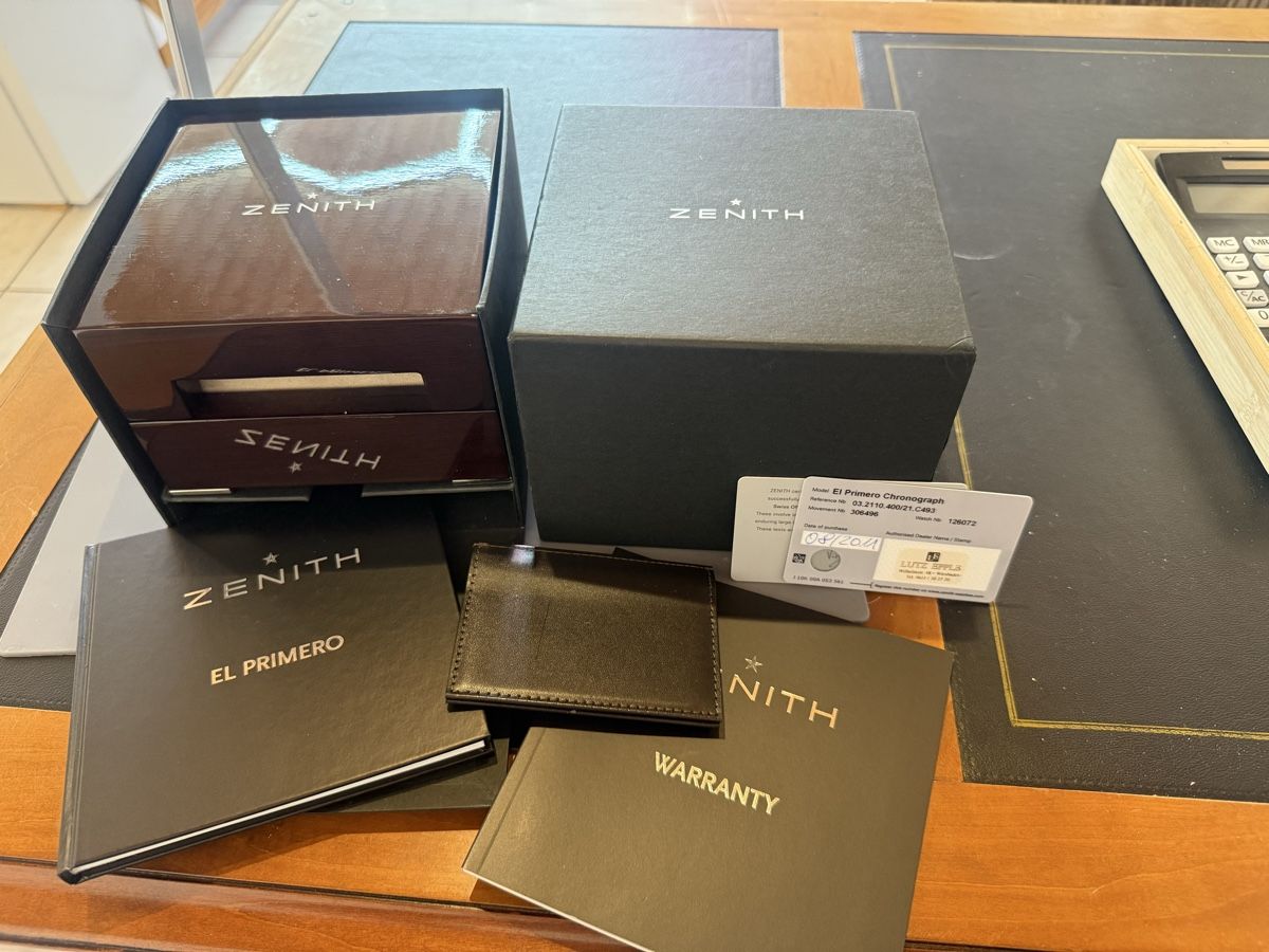 Zenith Uhren: Zenith El Primero Chronograph Uhr mit Box – Neu (gemäss Beschreibung) aus Roggwil BE von luc_89hq 1