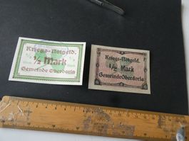 Dt. Reich, Oberdorla,  Notgeldscheine