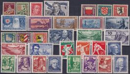 1927-1963, J41-J204, PJ-Sammlung postfrisch **, Kat: 500.-+