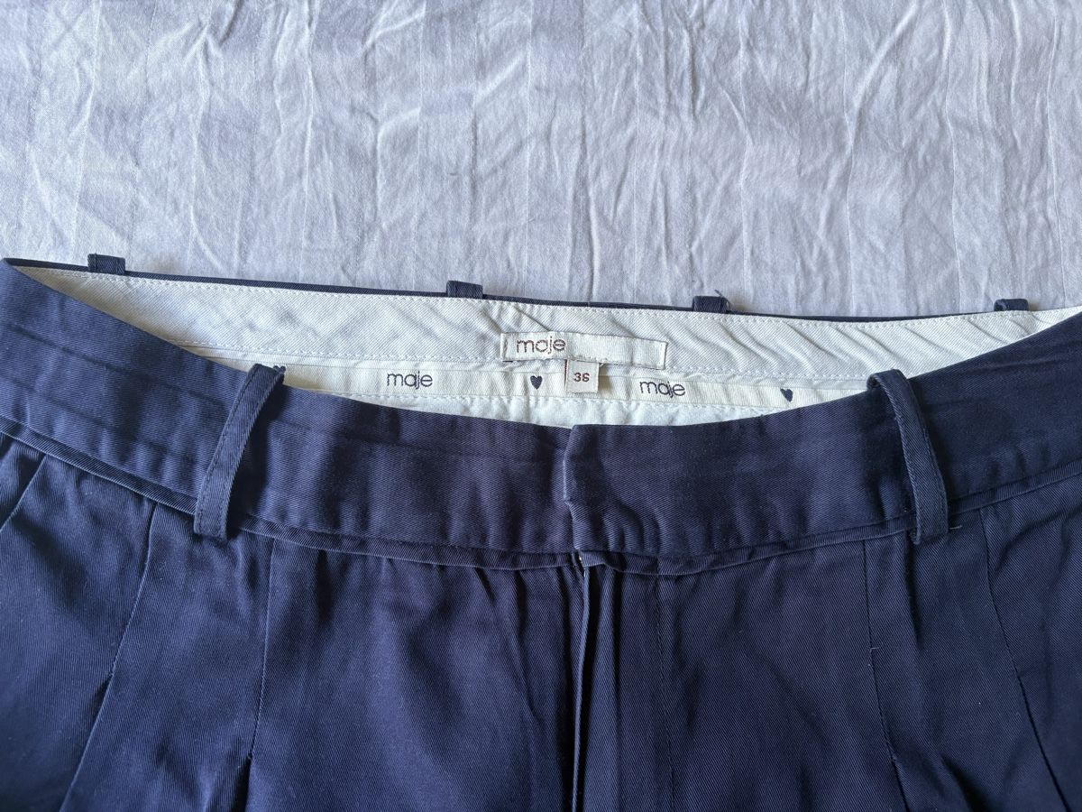 Maje Pantaloni: Pantalon bleu marine Maje taille 36 – Usato da Genève venduto da cec_6qrf 3