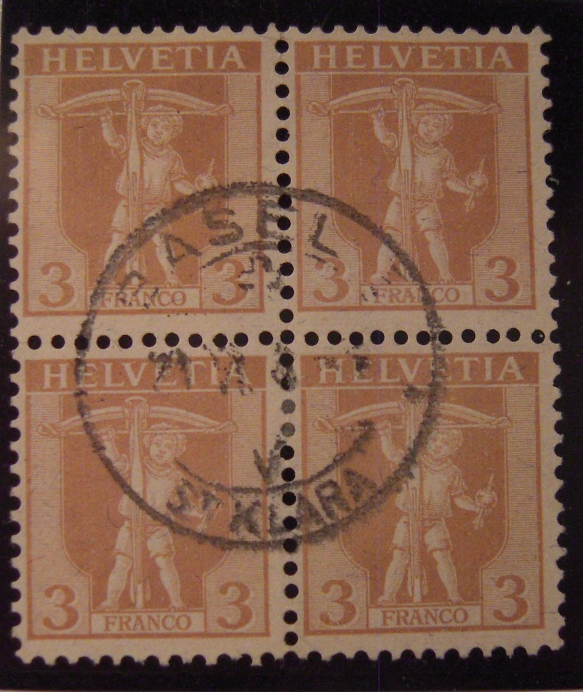 Tutti i francobolli: 1907 VB gest. Basel St Klara, 21.6. – Usato da Stallikon venduto da Saentis2014
