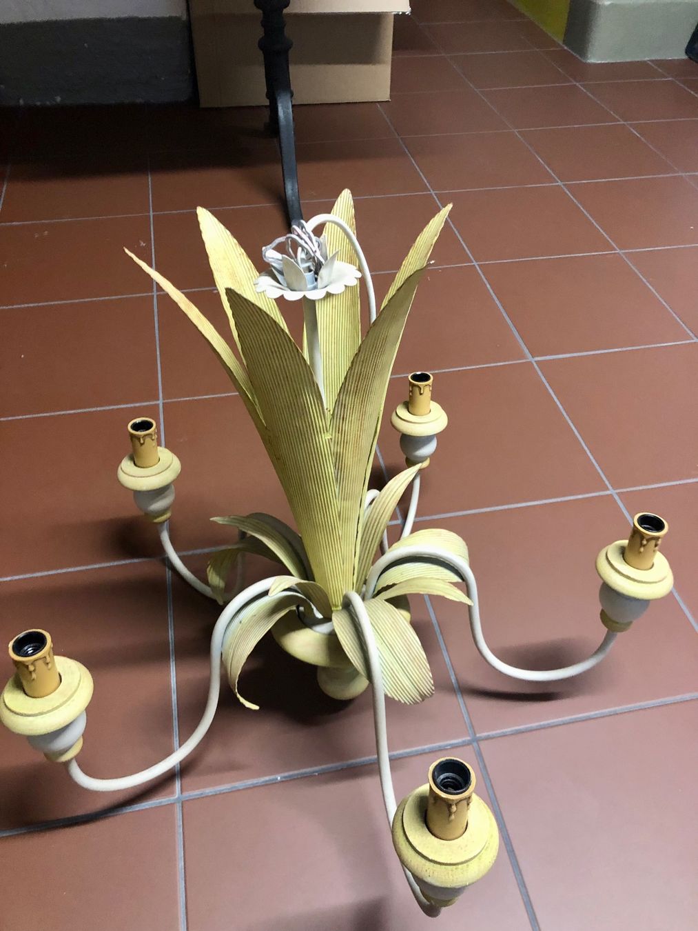 Kronleuchter & Deckenlampen: Deckenleuchter Holz und Metall Elemente – Neu (gemäss Beschreibung) aus Esslingen von Takayama25