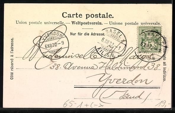 Cartoline postali: AK Basel, Provisorischer Bahnhof, 1902 – Usato da Berlin venduto da bartko-reher 1