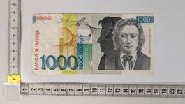 1000 Tolar Slowenien Banknote, Rarität!