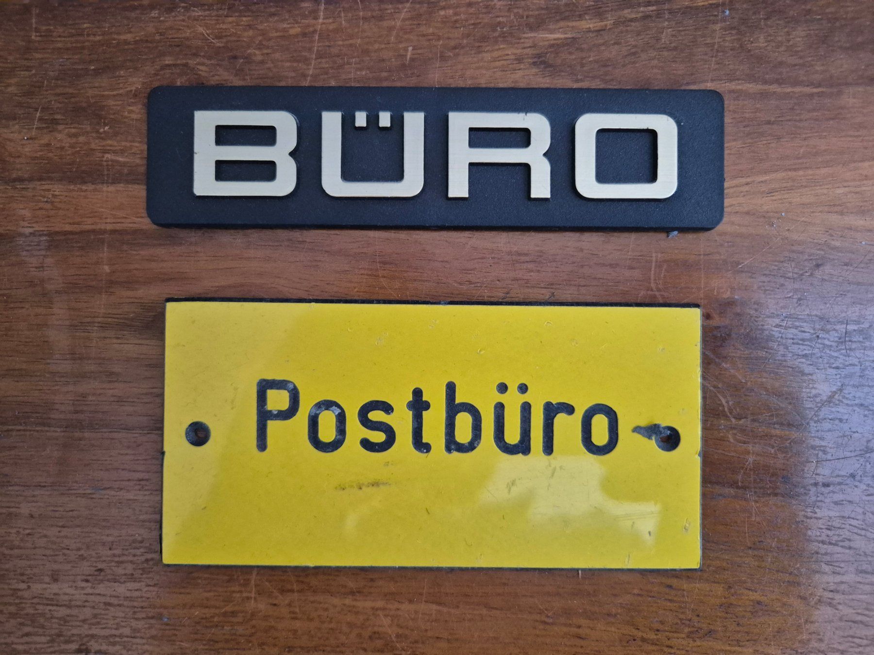 Insegne: Postbüro & Büro Schild Retro Post Geschäft Logo – Usato da Neuhausen venduto da rraayy 1