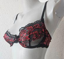 sexy BH ca. 75B / S schwarz Rot Spitze - NEU und OVP