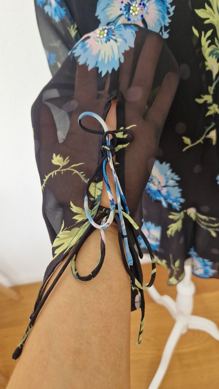Topshop Blusen: Topshop Unique Bluse Seide Kornblumen Gr. 42 – Neu und originalverpackt aus Erlinsbach SO von ULIKH 3