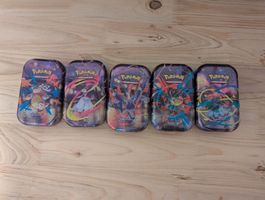 5 Leere Pokémon Mini Tin Set – Mega Heroes Art Set