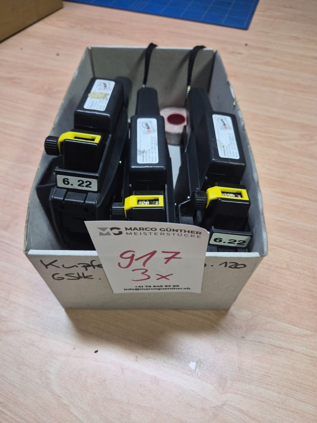 Tutti gli attrezzi: 917 3x Etikettier Gerät – Usato da Derendingen venduto da Meisterstuecke 3