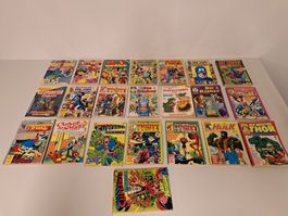 Lot alte Comic Hefte/ Superman Hulk Marvel usw.