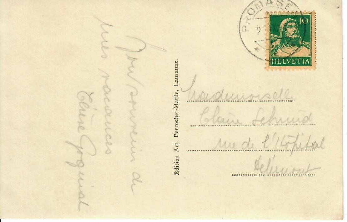 Cartoline postali: Promasens – Usato da Hochdorf venduto da Ziegel-16 1
