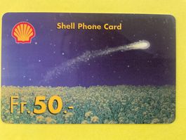 Prepaid-Telefonkarte „Shell Phone Card“ 50 Fr