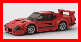Ferrari F40 MOC Bausatz Kompatibel Klemmbaustein Auto Italy