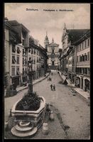 AK Solothurn, Hauptgasse, Marktbrunnen
