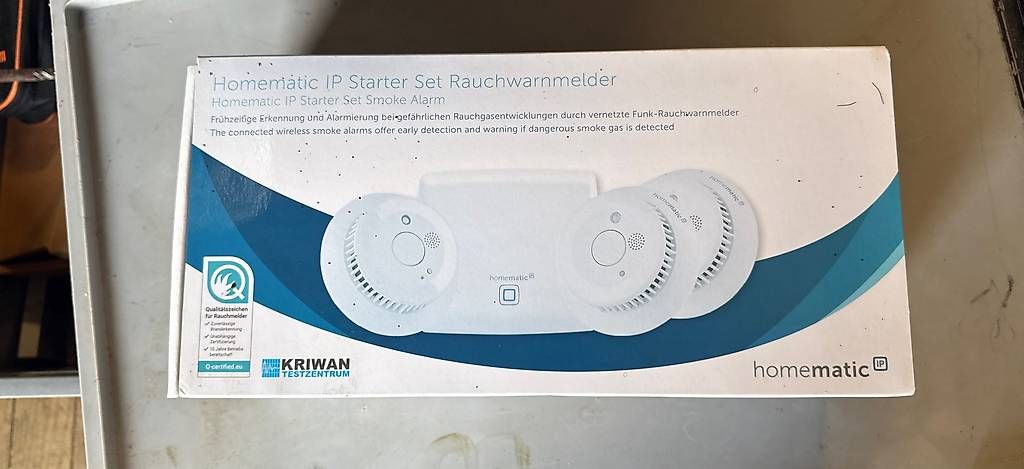 Sistemi d'allarme: Homematic IP Starter-Set mit 3 Rauchwarnmeldern – Nuovo e nell'imballaggio originale da Gebenstorf venduto da iteja