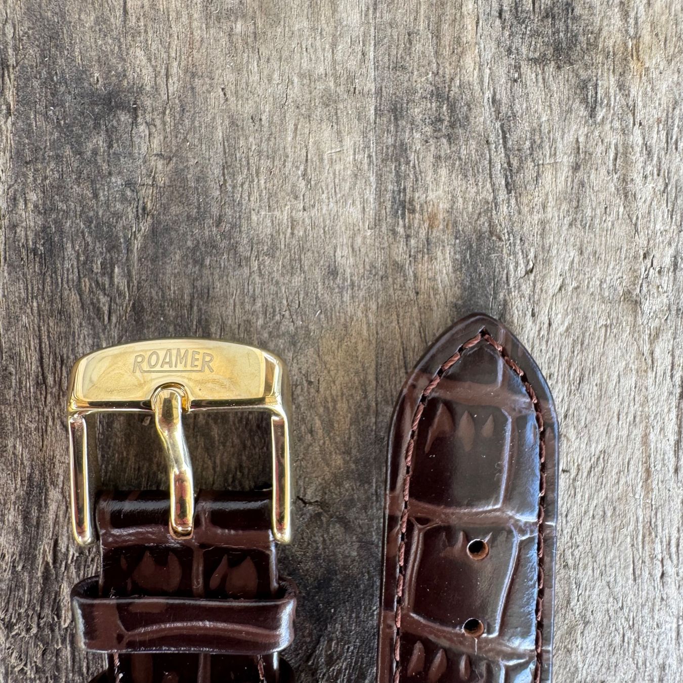 Roamer Bracciali & Braccialetti: 18mm Roamer Watch Strap/ Uhrenarmband Brown – Nuovo (secondo la descrizione) da Arzier-Le Muids venduto da Avanna 3