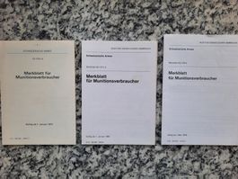 Merkblatt für Munitionsverbraucher (3 Stk.)