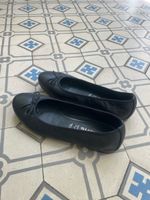 Tamaris Ballerinas schwarz Leder