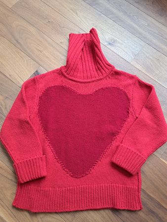 Escada x Rita Ora Wollpullover XS, Rot, Rollkragen❤️