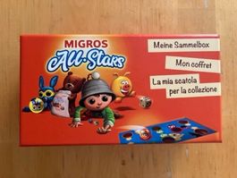 Migros All-Stars Sammelbox mit 45 Murmeln