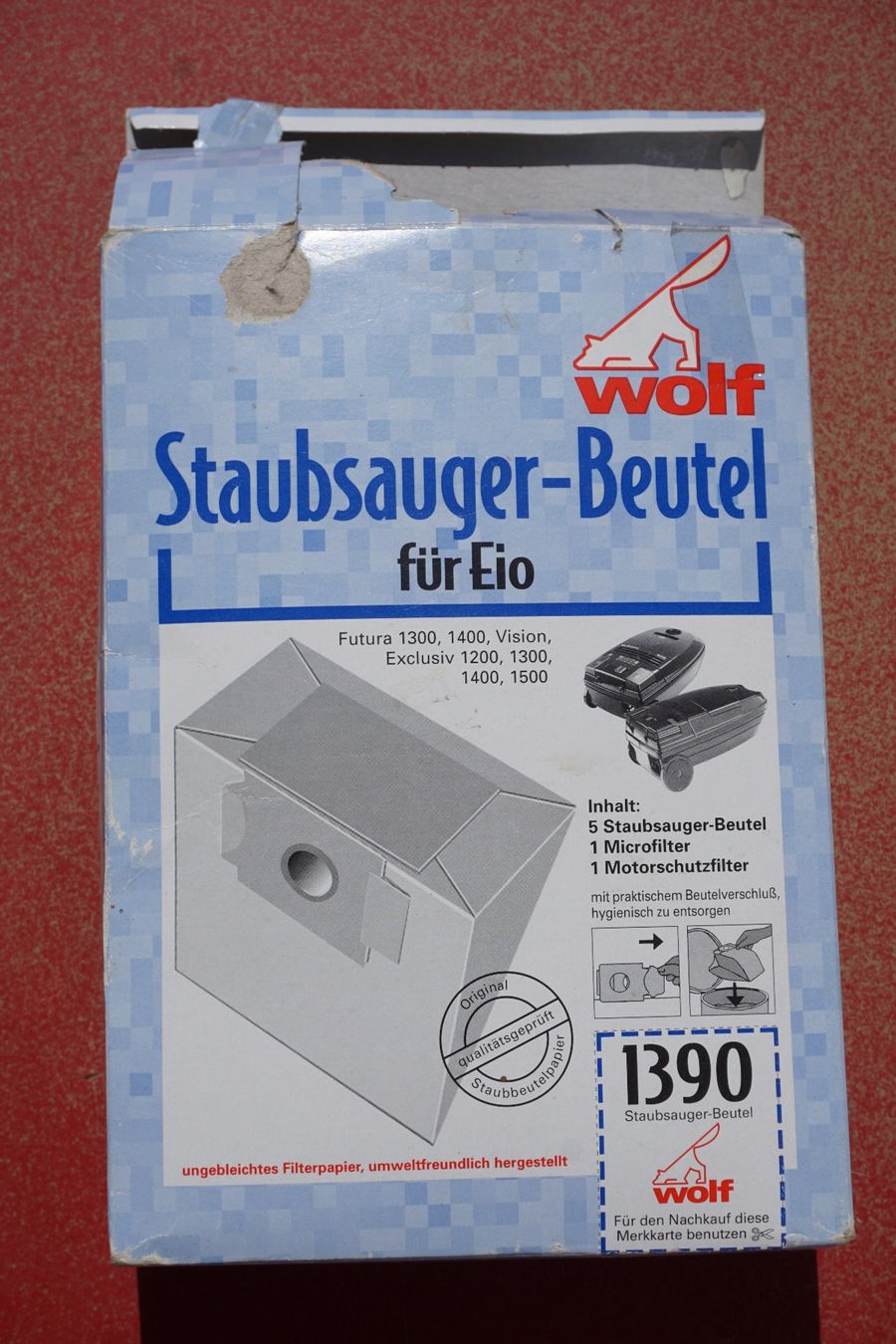 Aspirapolveri & Accessori: Staubsauger-Beutel Wolf für Eio 1390 – Nuovo (secondo la descrizione) da Guarda venduto da DFC_Bos-cha