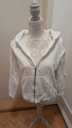Damen Kapuzenjacke weiss Grösse XL