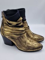 Rinascimento Stiefeletten Gold Schwarz Gr. 39 – Wie neu