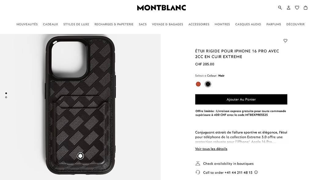 Cover & Protezioni schermo: Coque MONTBLANC IPhone 16 pro – Usato da Lausanne venduto da cjrrviseu 4
