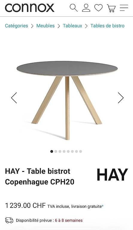 Tische: Table a manger. ronde 120cm. HAY – Gebraucht aus Préverenges von lud_dk87 2