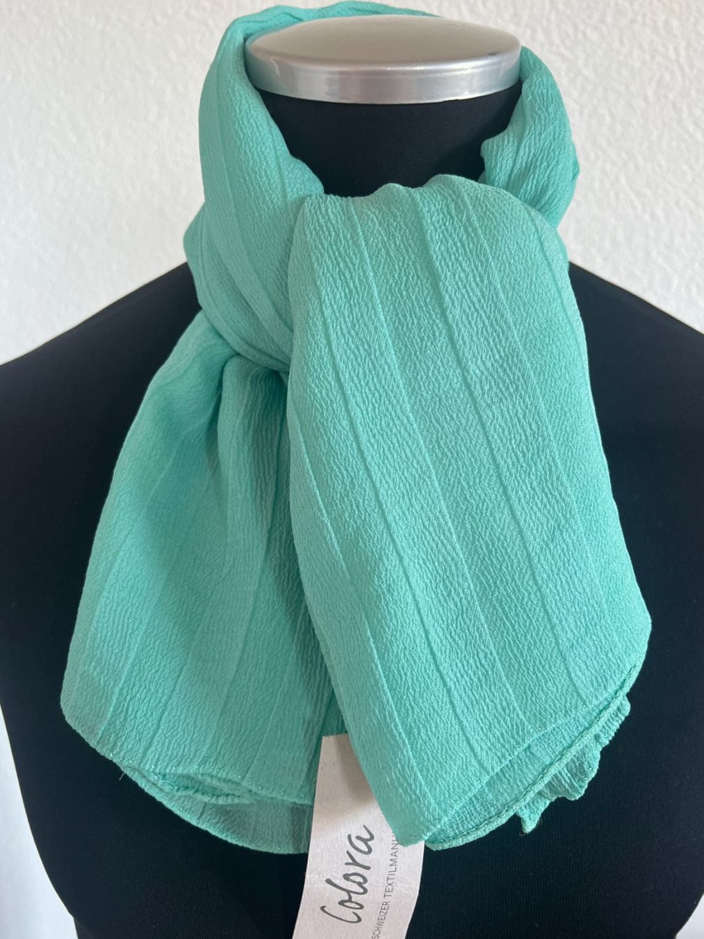 Colora Foulard & Sciarpe: Colora Schal, 100% Seide, Mintgrün, NEU – Nuovo e nell'imballaggio originale da Worb venduto da farben20zauber