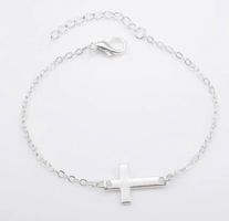 Kreuz Armband in Silber