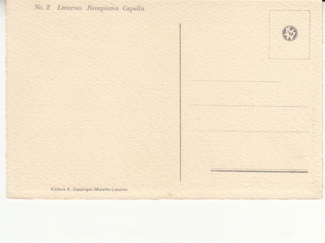 Cartoline postali: Locarno Rivapiana ca. 1940 – Usato da Bürglen TG venduto da StampGraf 1