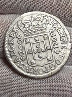 RARE - Portugal 1707 DOZE VINTÉNS Silber D.João V 