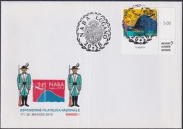 2018, NABA LUGANO, Marke mit seltenem Sonderstempel!