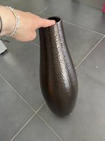 Vaso decorativo in metallo, marrone 