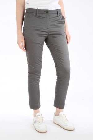 Damen Nine In The Morning Chino Anzugshose in Grau