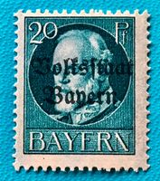 Briefmarken aus König Ludwig III. von Bayern mit Aufdruck