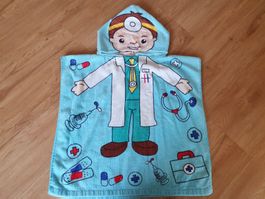 Badeponcho 50 x 55cm, Strandtuch Kinder, Arzt