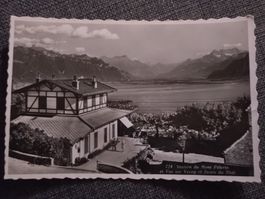 Carte postale Mont-Pèlerin, vue sur Vevey et Dents 