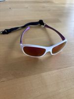 Kinder Sonnenbrille weiss pink mit Kopfband guter Zustand