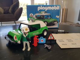 Playmobil Polizei 3215 Auto 80er Jahre mit schönen Karton